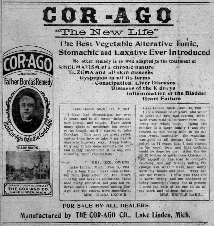 Newspaper ad - <i>The Copper Country Evening News</i>, 14 May 1904
